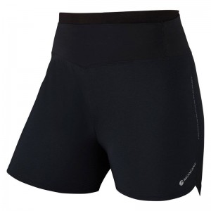 Black Montane Katla 4" Women's Shorts | MVP7132IW