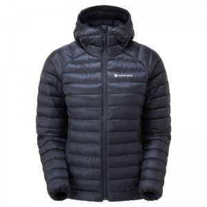 Dark Blue Montane Anti-Freeze Hooded Women's Down Jackets | ZFY5139RF