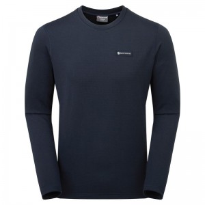 Dark Blue Montane Protium Men's Sweaters | IUK1460BH