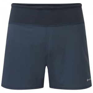 Dark Blue Montane Slipstream Twin Skin Trail Running Women's Shorts | YRC2718MS