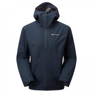 Dark Blue Montane Spirit Lite Men's Waterproof Jackets | GYW2568NN