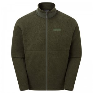 Dark Green Montane Chonos Men's Fleece Jackets | HSK1963DX