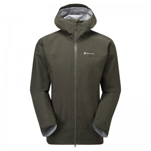 Dark Green Montane Phase Men's Waterproof Jackets | LYX722AQ
