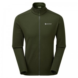 Dark Green Montane Protium Men's Fleece Jackets | UIO7121CX