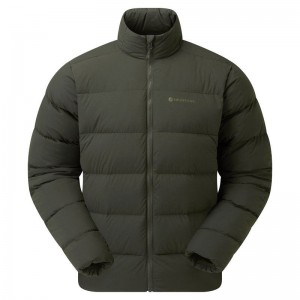 Dark Green Montane Tundra Men's Down Jackets | FHA1046LQ