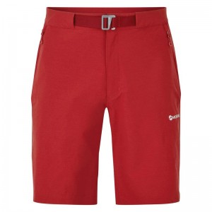 Dark Red Montane Dynamic Lite Men's Shorts | SNP5711QJ