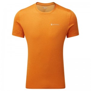Orange Montane Dart Men's T Shirts | FUR8535PS