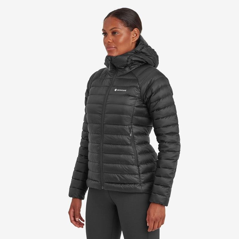 Black Montane Anti-Freeze Hooded Women's Down Jackets | XHX4130IW