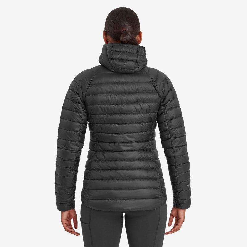 Black Montane Anti-Freeze Hooded Women's Down Jackets | XHX4130IW