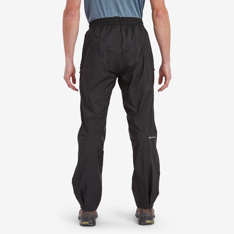 Black Montane Spirit Lite Waterproof Men's Trousers | LSY7359PP