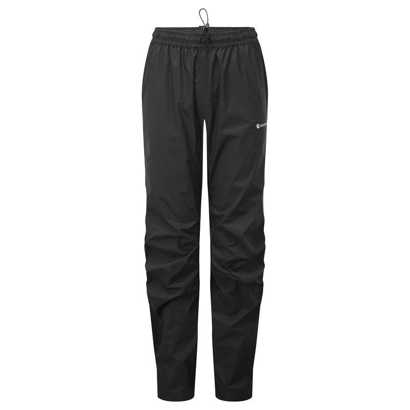 Black Montane Spirit Lite Waterproof Women\'s Trousers | FYN2599BM