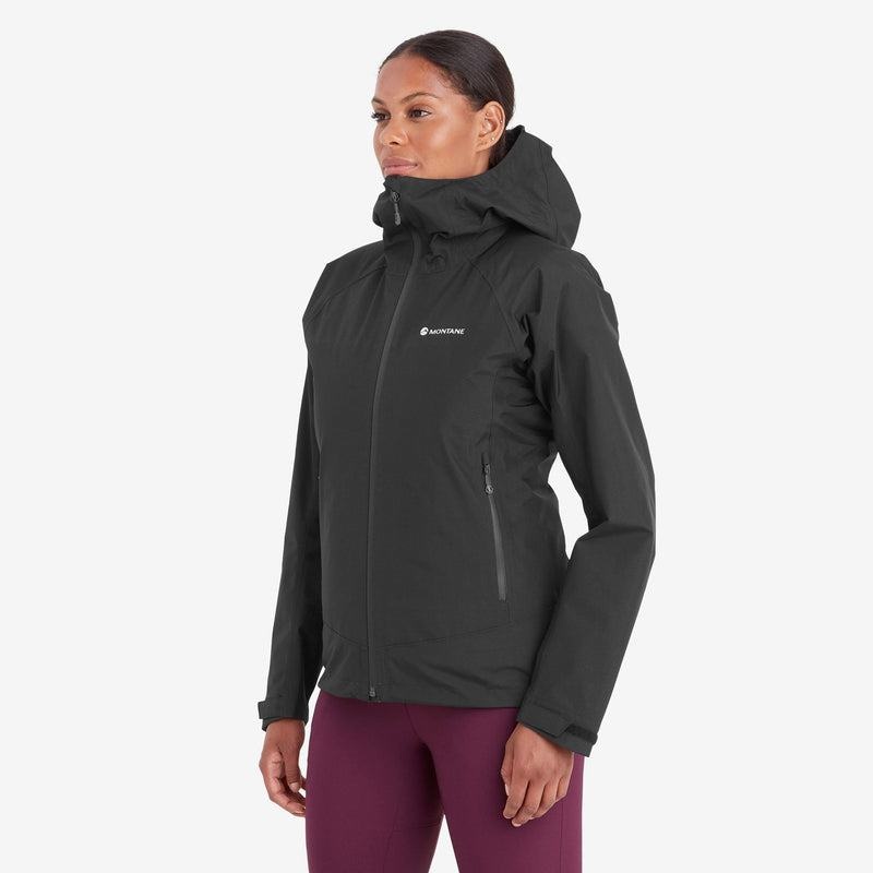 Black Montane Spirit Women's Waterproof Jackets | MXY4994GS