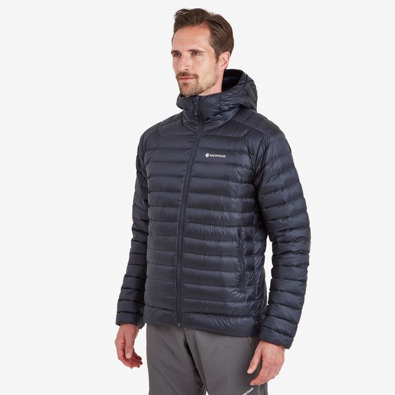 Dark Blue Montane Anti-Freeze Hooded Men's Down Jackets | ZGO3085CO