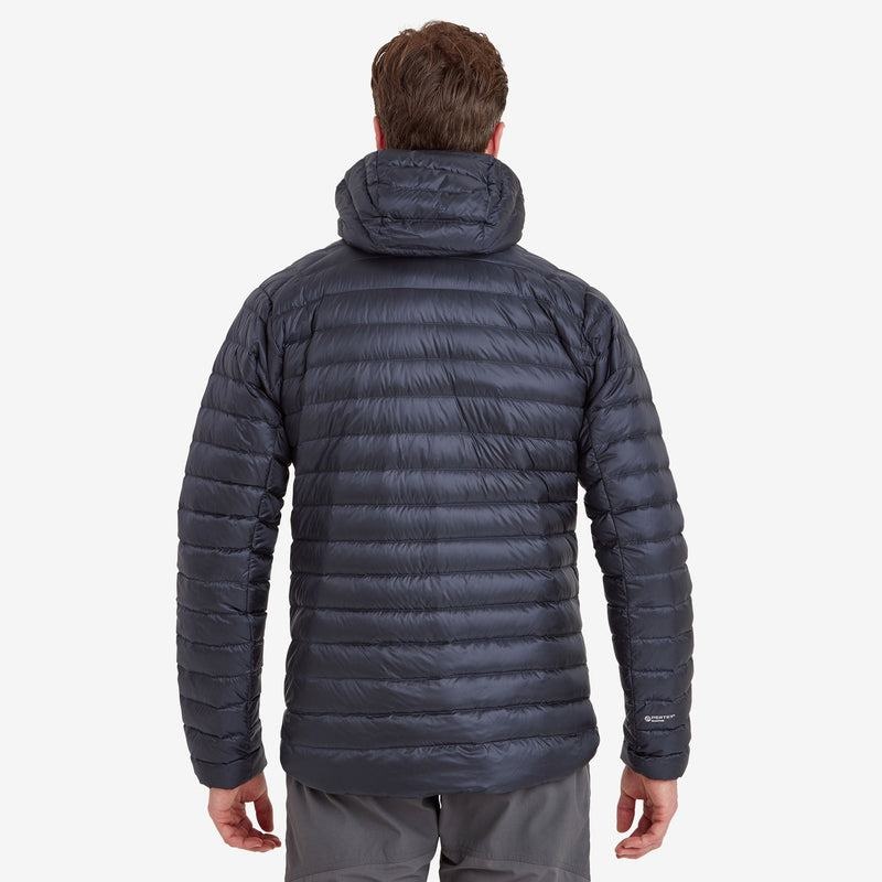 Dark Blue Montane Anti-Freeze Hooded Men's Down Jackets | ZGO3085CO