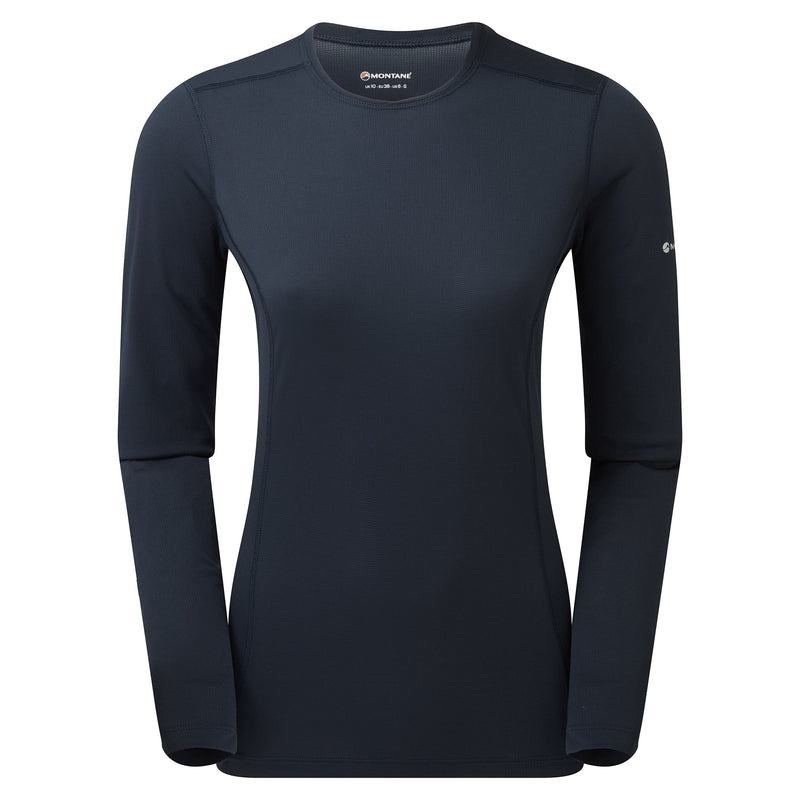 Dark Blue Montane Dart Lite Long Sleeve Women\'s T Shirts | JYG7557ZV