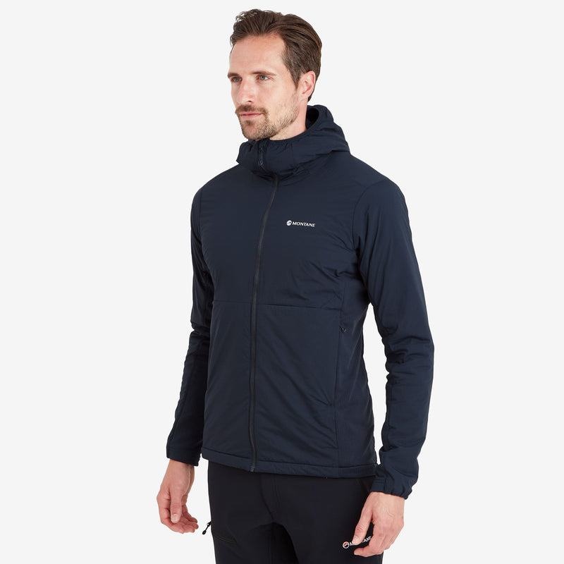 Dark Blue Montane Fireball Lite Hooded Men's Insulated Jackets | TGY7449UI
