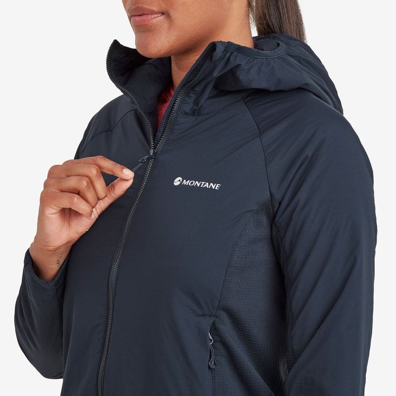 Dark Blue Montane Fireball Lite Hooded Women's Insulated Jackets | SMJ9457VH
