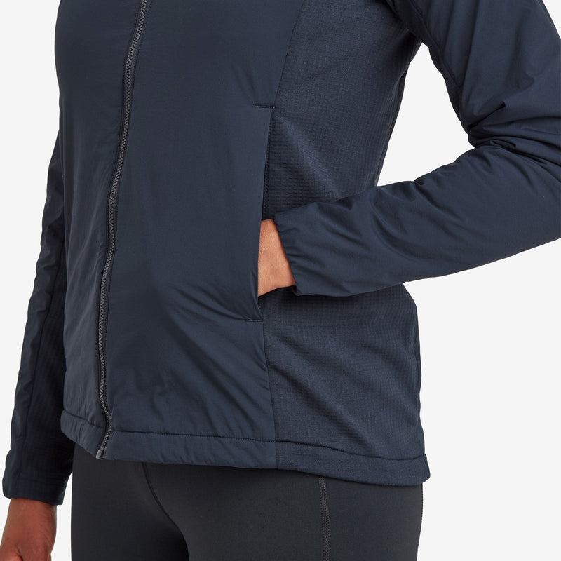 Dark Blue Montane Fireball Lite Hooded Women's Insulated Jackets | SMJ9457VH