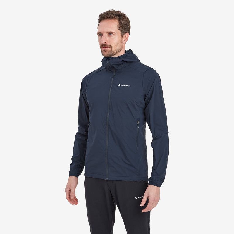 Dark Blue Montane Fireball Nano Hooded Men's Jackets | VFR1832ZI