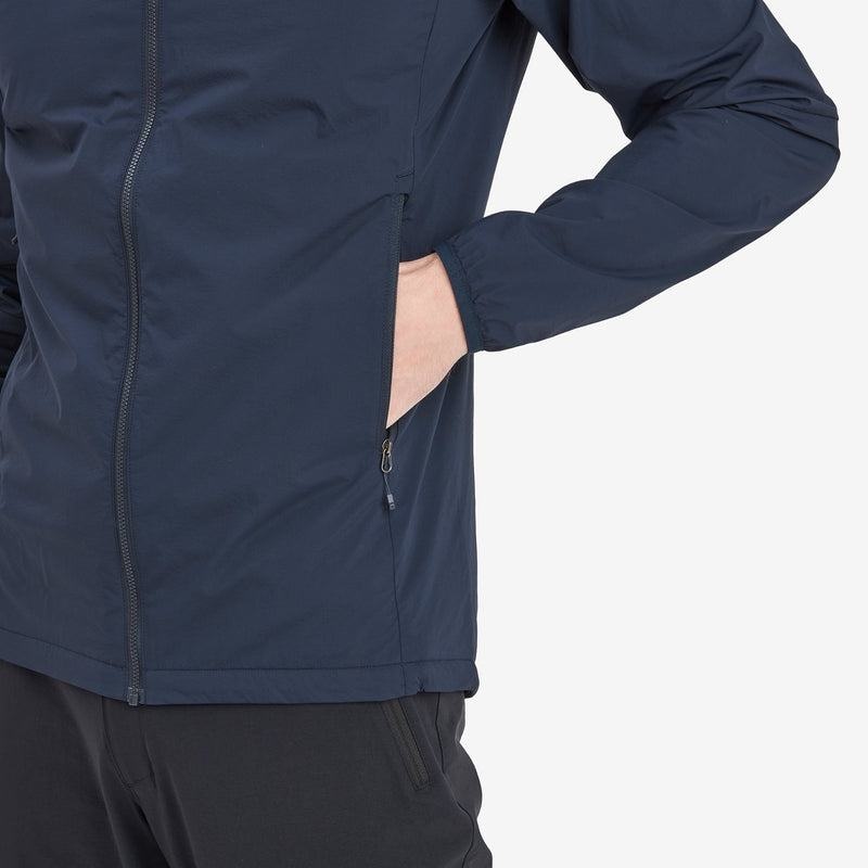 Dark Blue Montane Fireball Nano Hooded Men's Jackets | VFR1832ZI