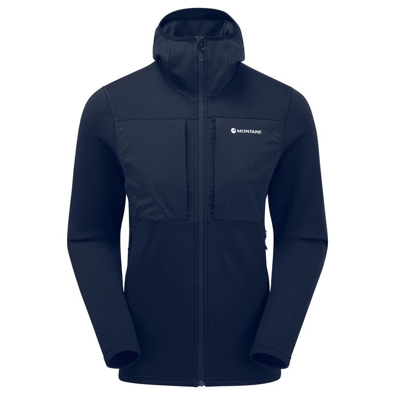 Dark Blue Montane Fury XT Hooded Men\'s Fleece Jackets | TTP6493IV