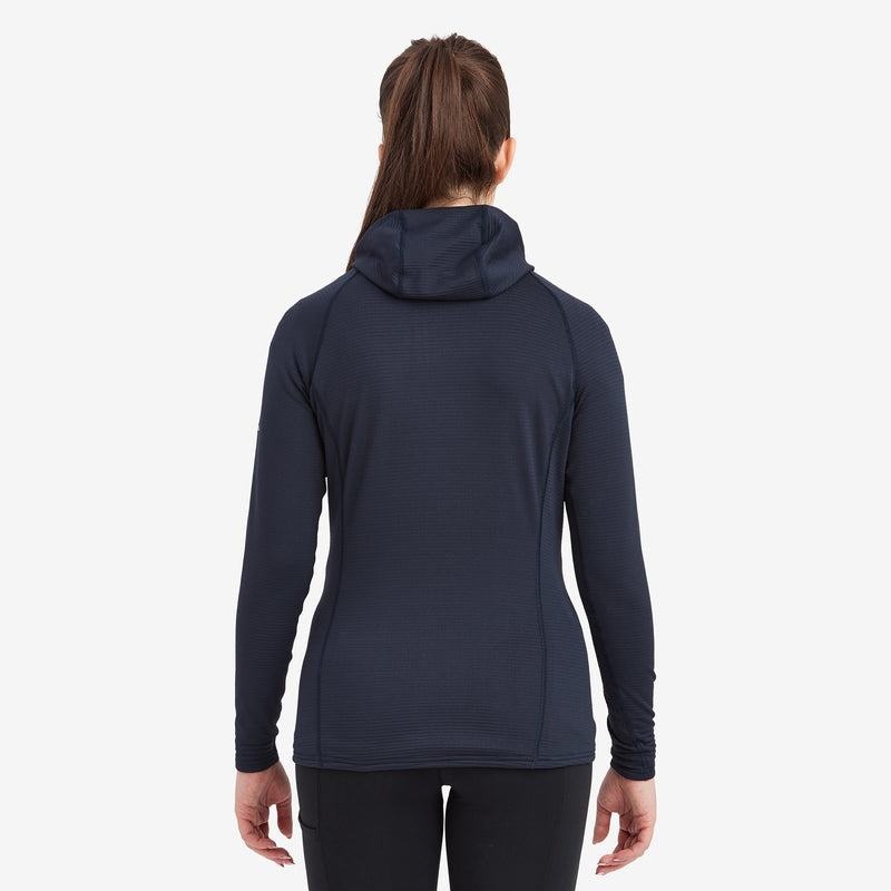 Dark Blue Montane Protium Lite Hooded Pull On Women's Fleece | CDG1534YD