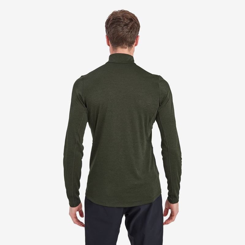 Dark Green Montane Dart Zip Neck Men's T Shirts | JBH195CX