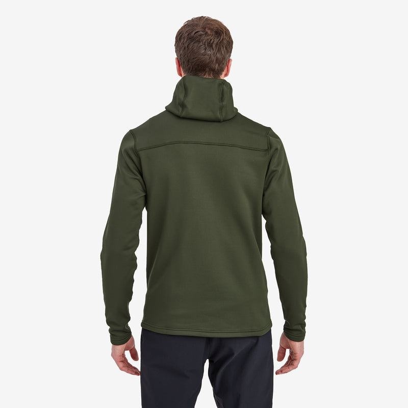 Dark Green Montane Fury XT Hooded Men's Fleece Jackets | RVL4263OT