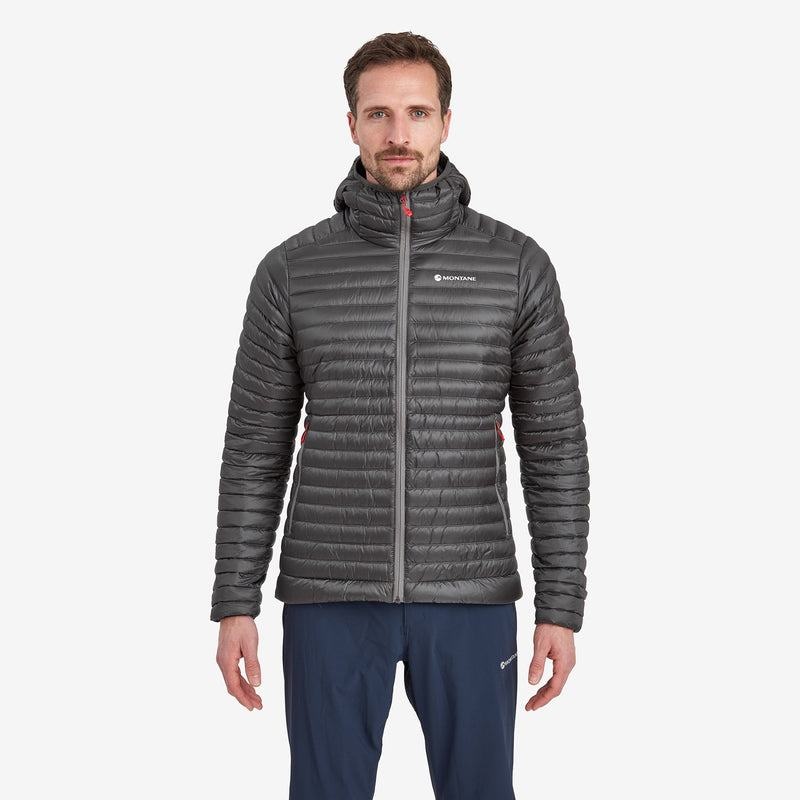 Dark Grey Montane Anti-Freeze Lite Hooded Men's Down Jackets | AXY209TU