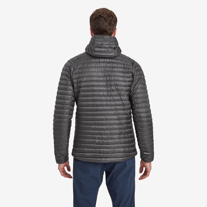Dark Grey Montane Anti-Freeze Lite Hooded Men's Down Jackets | AXY209TU