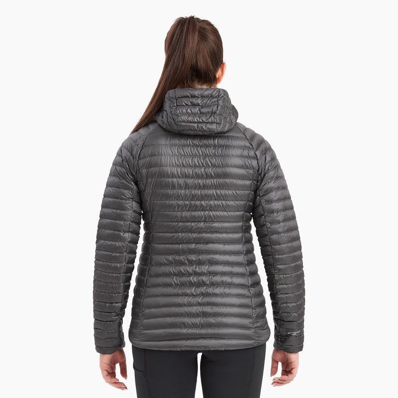 Dark Grey Montane Anti-Freeze Lite Hooded Women's Down Jackets | HLK6059BZ