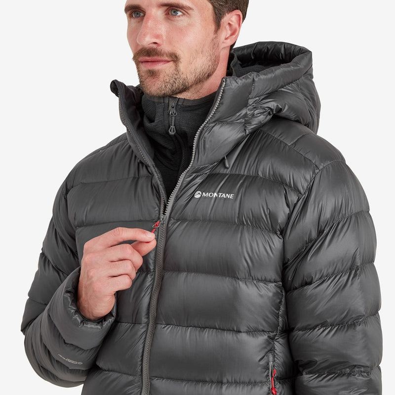 Dark Grey Montane Anti-Freeze XT Hooded Men's Down Jackets | DDD7946LL