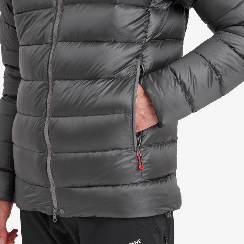 Dark Grey Montane Anti-Freeze XT Hooded Men's Down Jackets | DDD7946LL