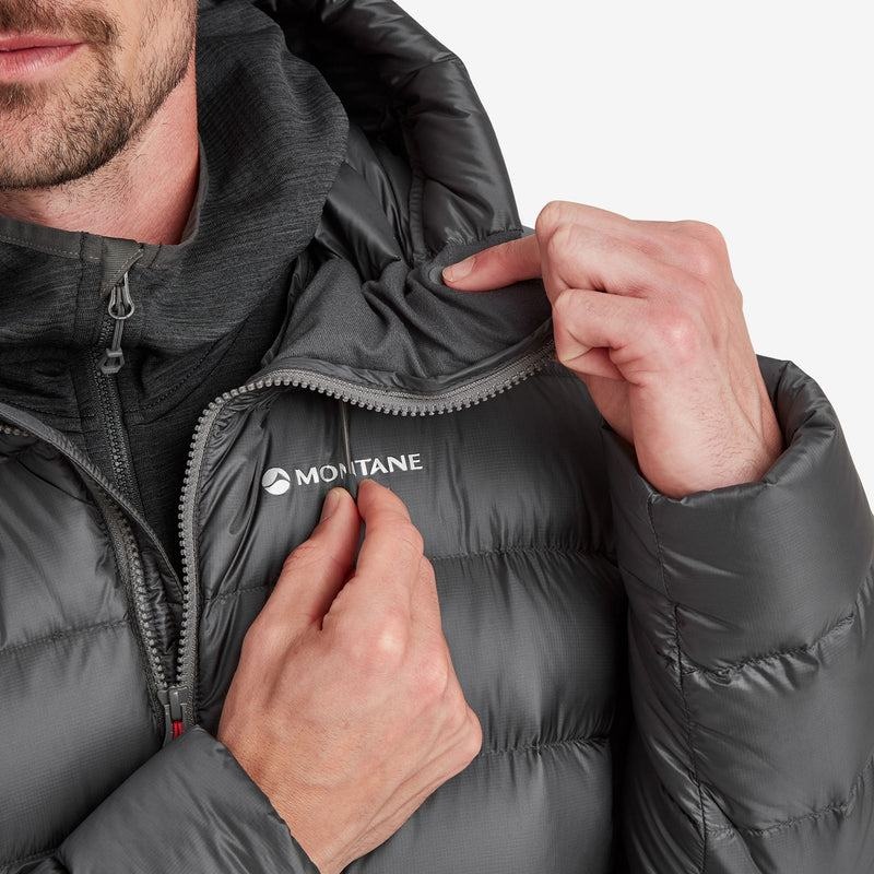Dark Grey Montane Anti-Freeze XT Hooded Men's Down Jackets | DDD7946LL