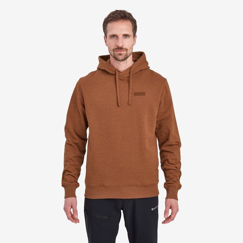 Dark Orange Montane Mono Logo Men's Hoodie | YLW38HF