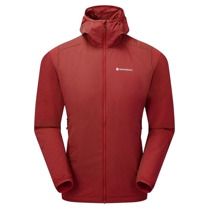 Dark Red Montane Fireball Nano Hooded Men\'s Jackets | RMA2569OX