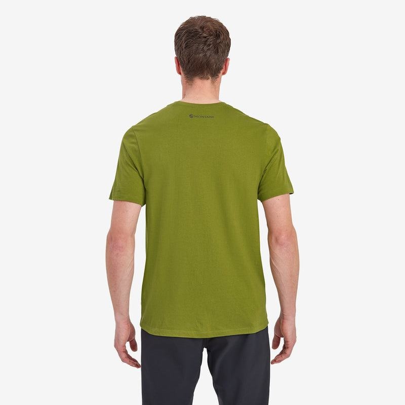 Green Montane Mono Logo Men's T Shirts | NFH2688AJ