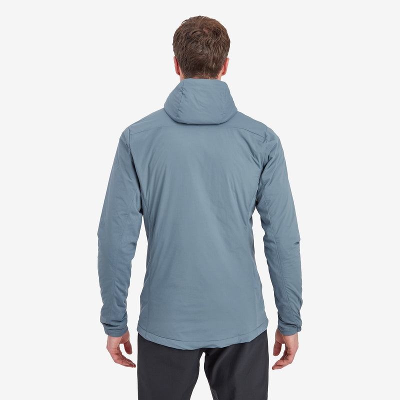 Grey Blue Montane Fireball Lite Hooded Men's Insulated Jackets | SNY7259ZJ