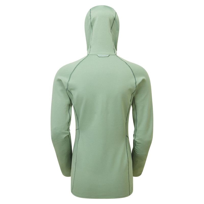 Grey Green Montane Protium Hooded Women's Fleece Jackets | HGF469VC