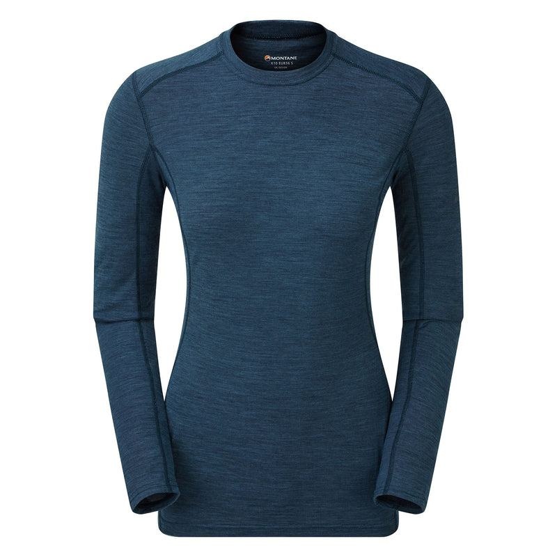 Navy Blue Montane Primino 140 Long Sleeve Women\'s T Shirts | HKD9147GC