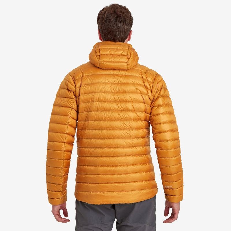 Orange Montane Anti-Freeze Hooded Men's Down Jackets | FON7064QV