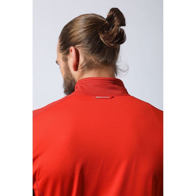 Orange Montane Iridium Hybrid Pull-On Men's Fleece Jackets | IRO805WE