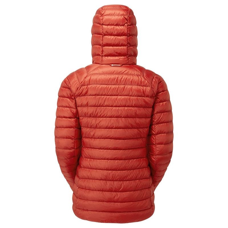 Orange Red Montane Anti-Freeze Hooded Women's Down Jackets | JUI9283XS