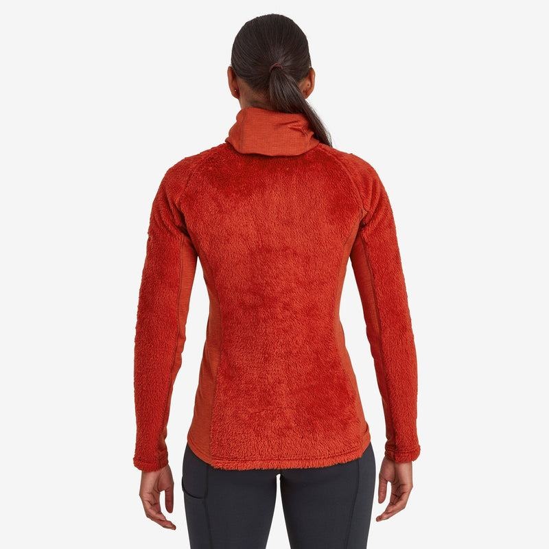 Orange Red Montane Protium XPD Hooded Women's Fleece Jackets | VEY2724SY
