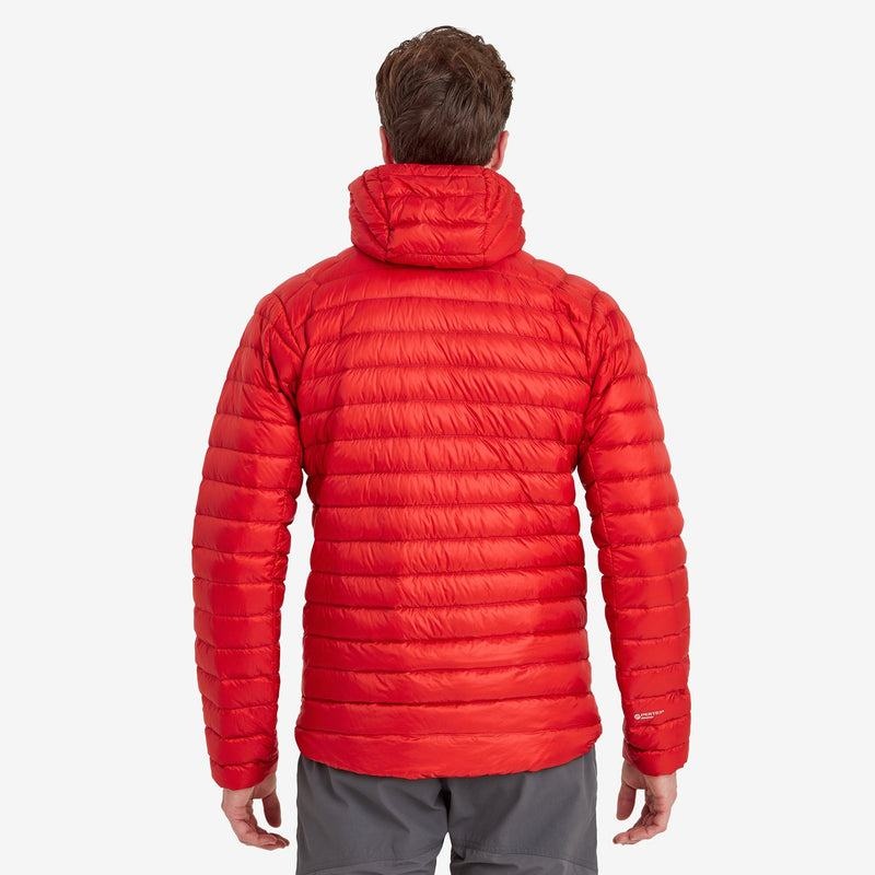 Red Montane Anti-Freeze Hooded Men's Down Jackets | MDL4355RJ