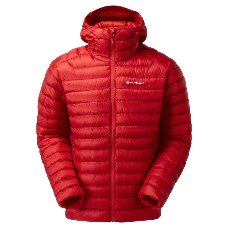 Red Montane Anti-Freeze Hooded Men\'s Down Jackets | MDL4355RJ