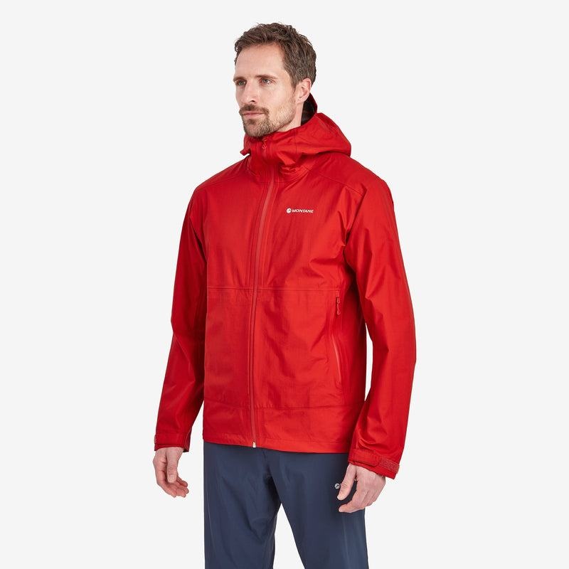 Red Montane Spirit Lite Men's Waterproof Jackets | TIZ5737OB
